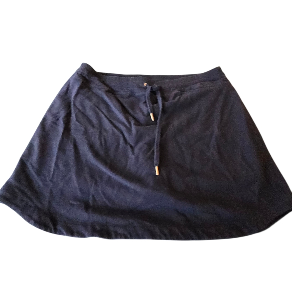 Style&Co Navy Blue Stretch Skort w/Drawstring Size XL